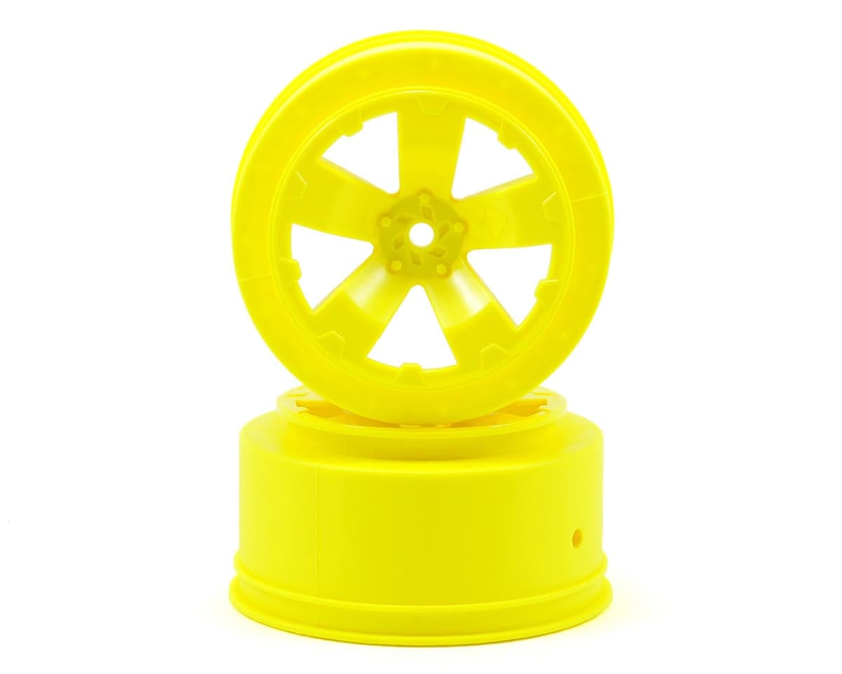 Avid RC Sabertooth Short Course Wheels w/3mm Offset (Yellow) (2) (SC5M) w/12mm Hex