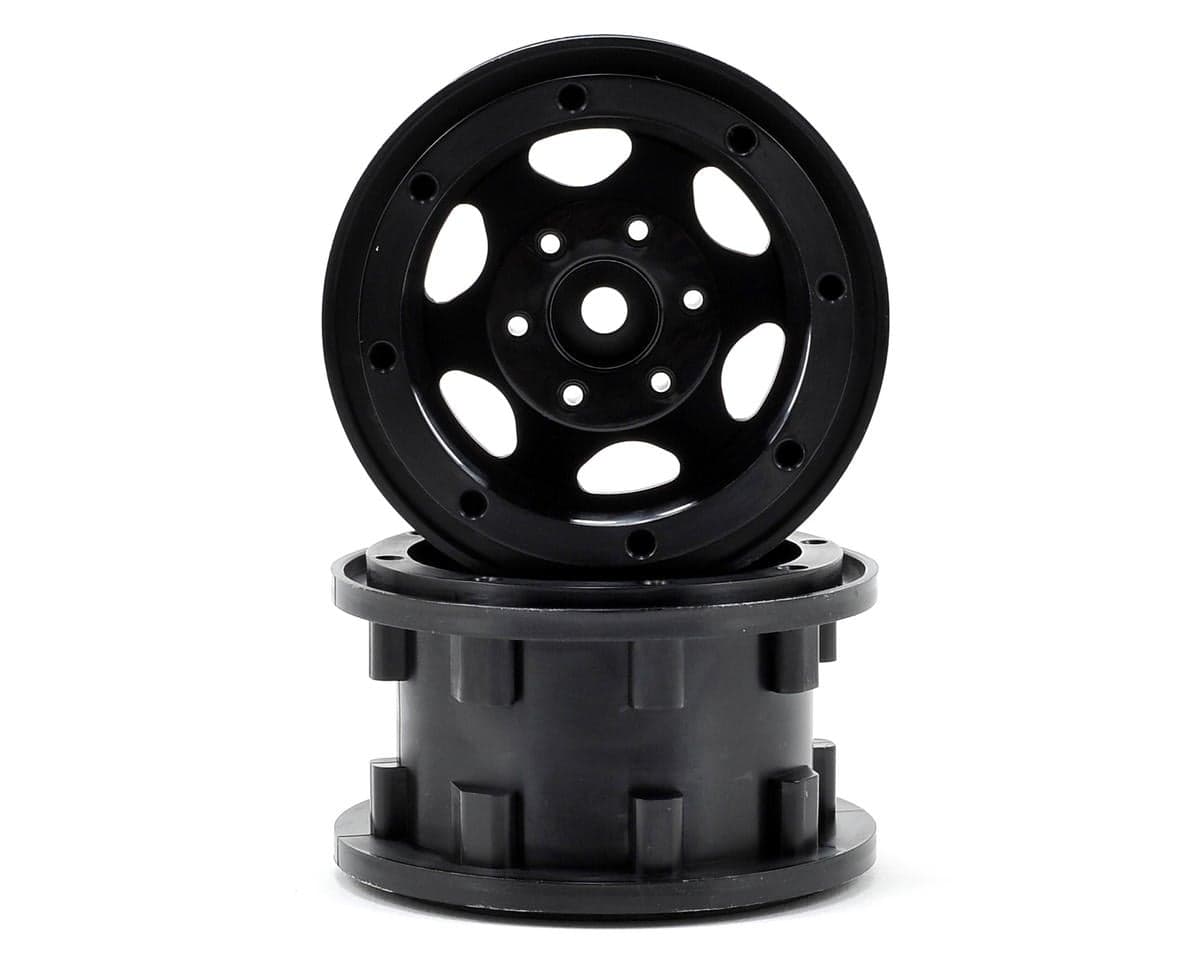Gmade GT 2.2" Beadlock Rock Crawler Wheels (2) (Black)