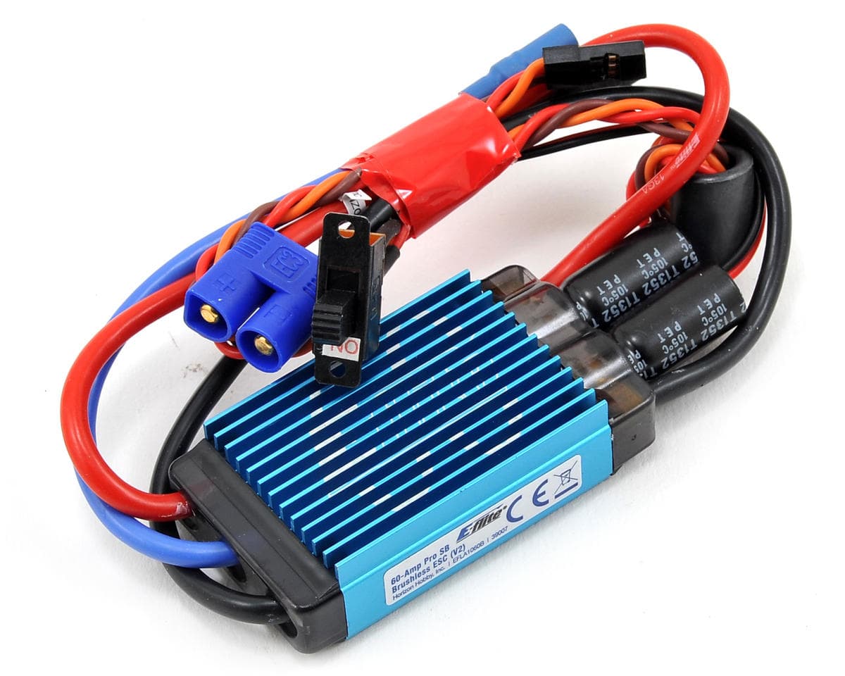 E-flite 60-Amp Pro Switch-Mode V2 BEC Brushless ESC