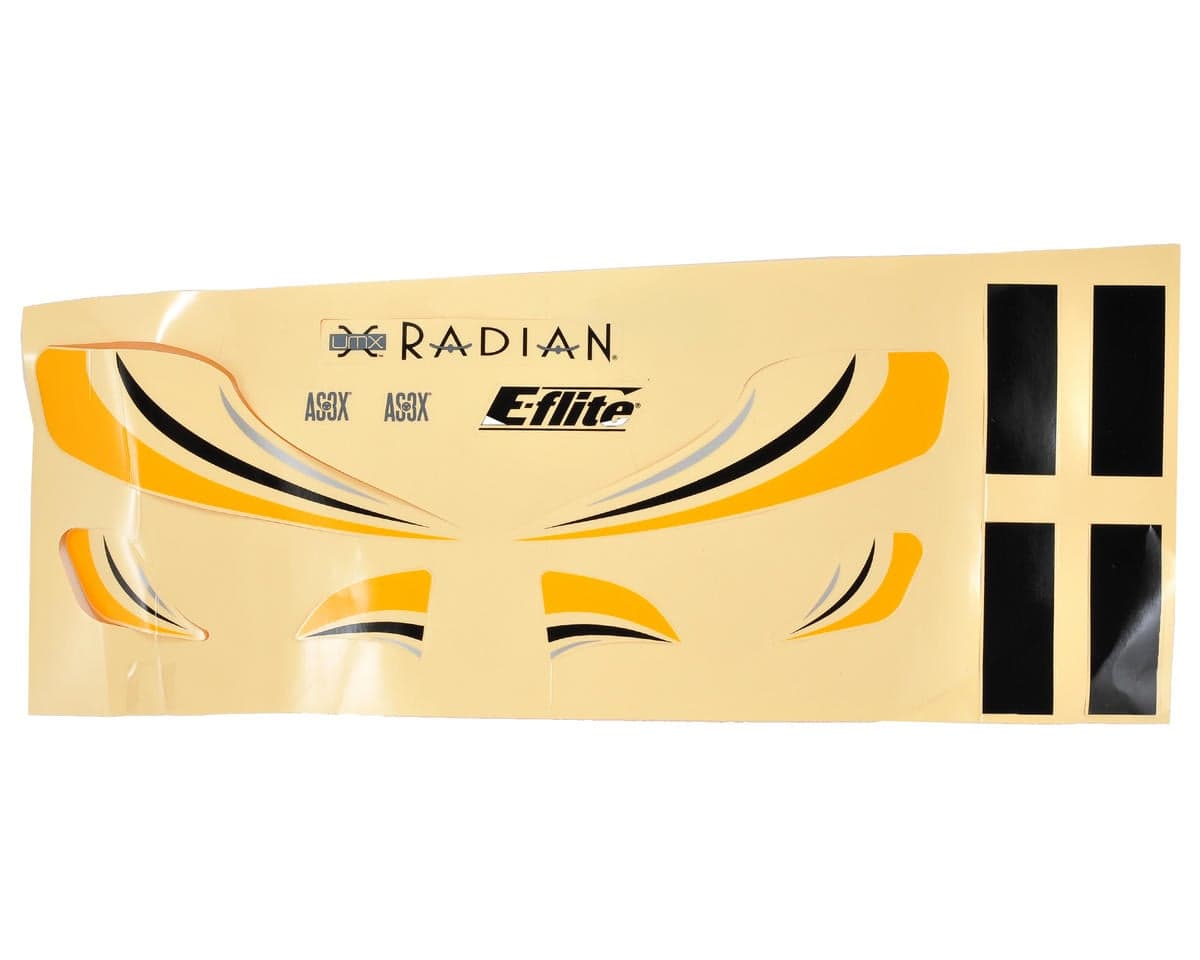E-flite Ultra Micro Radian Decal Sheet