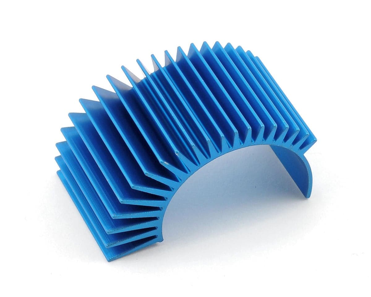Team Associated Factory Team Aluminum Radial Clip-On Heatsink (Blue) (Long)