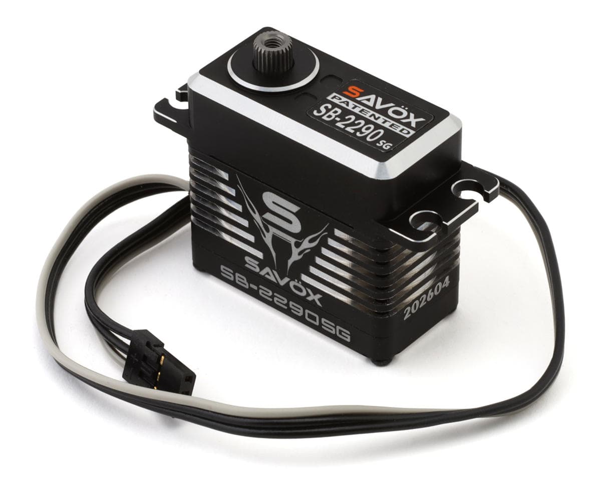 Savox SB-2290SG Black Edition Aluminum "Monster Torque" Digital Brushless Steel Gear Servo (High Voltage)