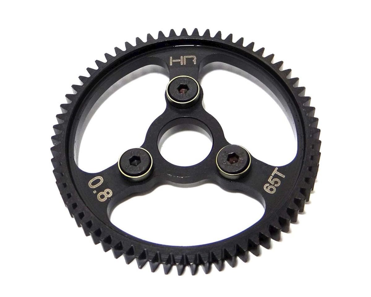Hot Racing 32P Hardened Steel Spur Gear for Traxxas Summit/E-Revo (Black) (65T)