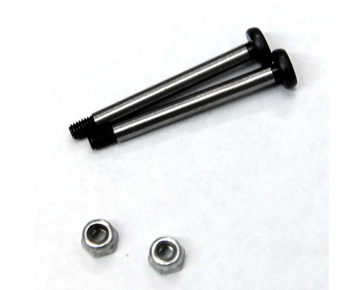 ST Racing Concepts Polished Steel Rear Outer Hinge Pin Set for Traxxas Slash w/Lock Nuts (Silver)