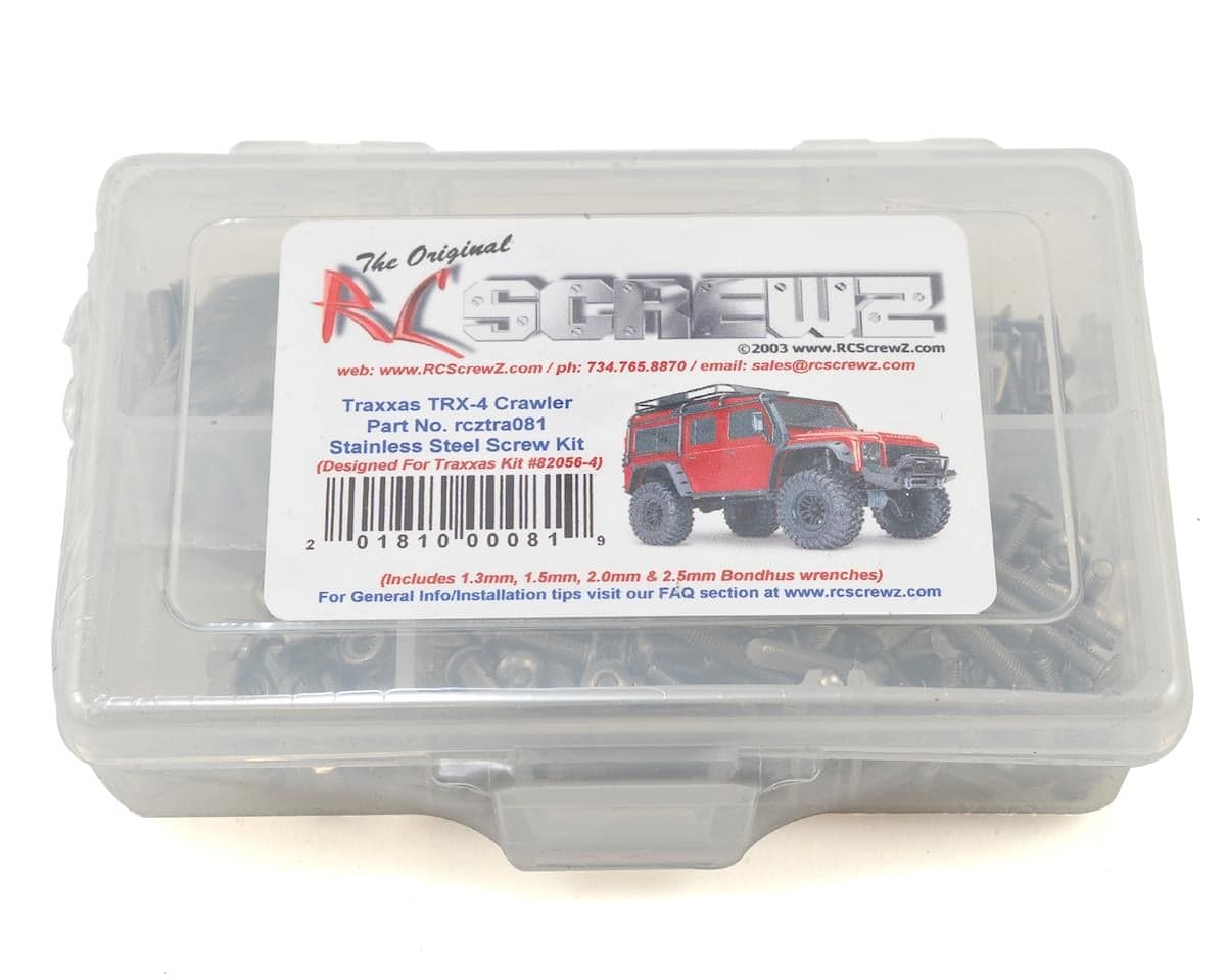 RC Screwz Stainless Steel Screw Kit for Traxaas TRX-4
