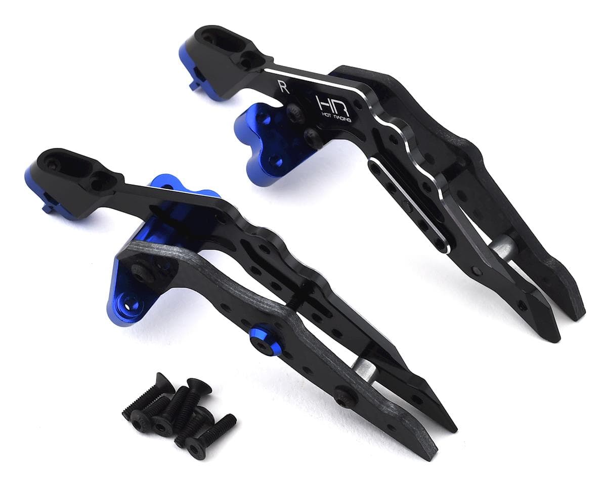 Hot Racing Losi Baja Rey/Rock Rey Aluminum Rear Shock Tower Set (Black)