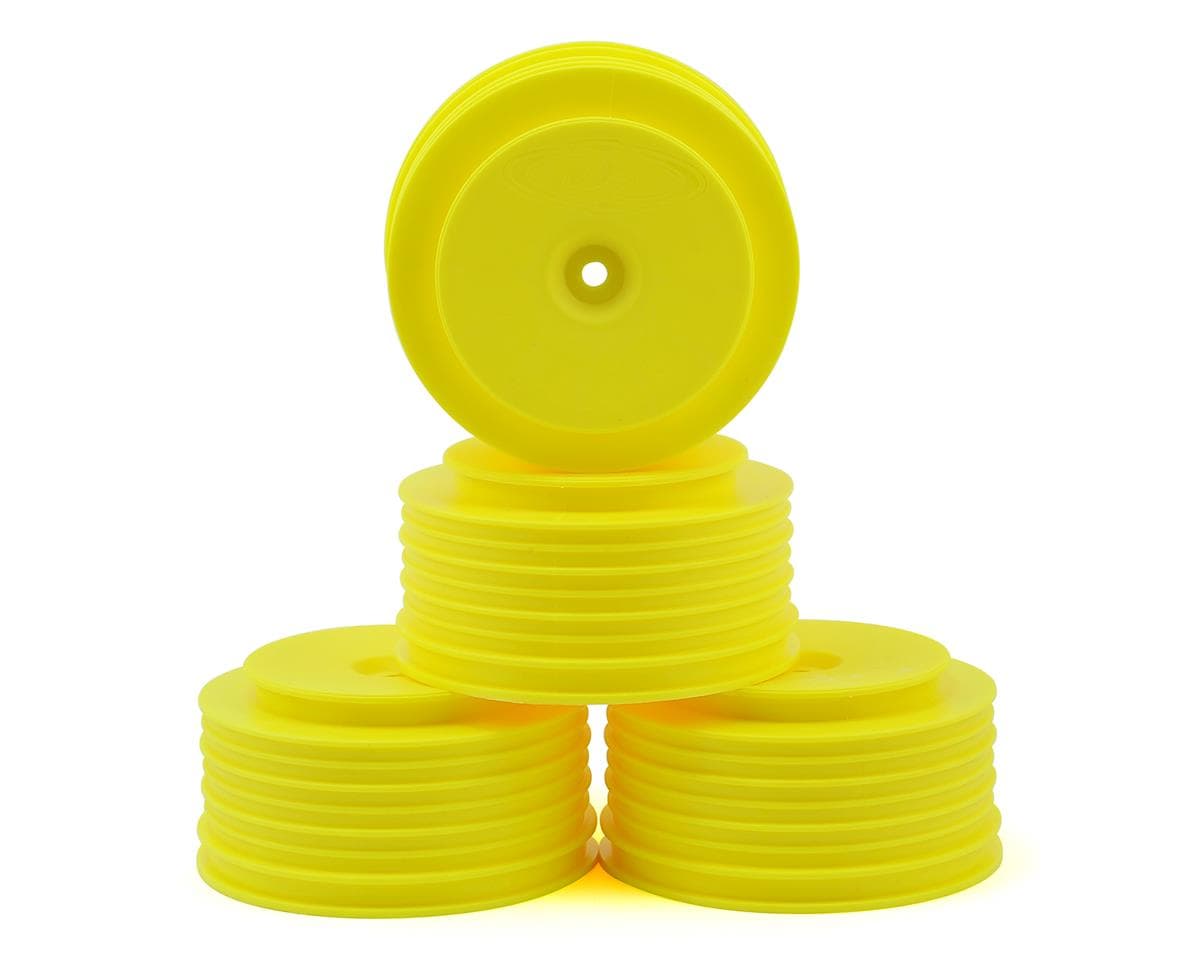 DE Racing "Speedline PLUS" Short Course Wheels (Yellow) (4) (SC5M) w/12mm Hex