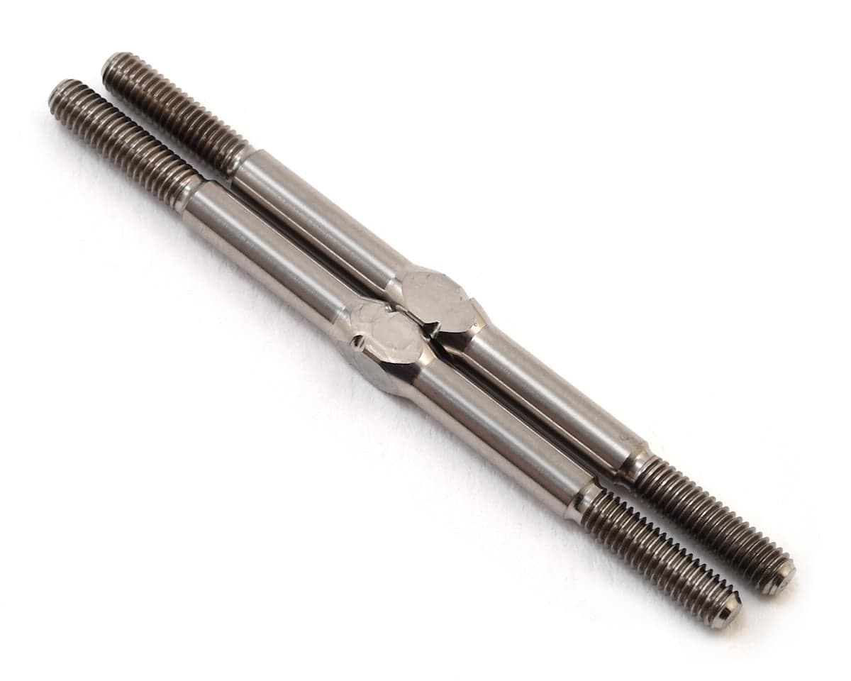 Schumacher 53mm Titanium Turnbuckle (Silver) (2)