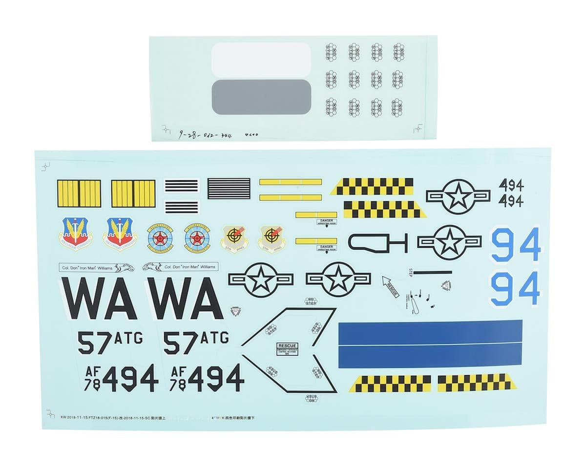 E-flite F-15 Eagle EDF Decal Set